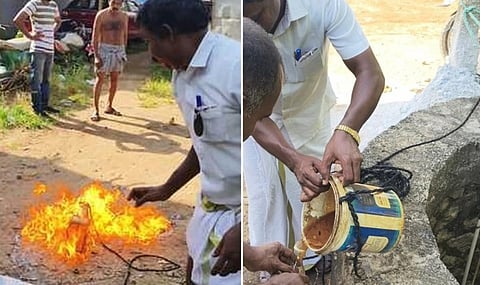 மார்த்தாண்டம் கிணற்று தண்ணீரில் பெட்ரோல், டீசல் கலந்ததால் பரபரப்பு