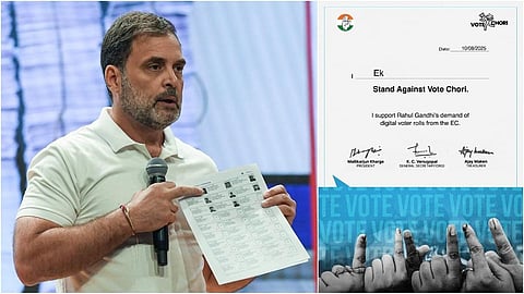 வாக்கு திருட்டு விவகாரம்: பிரச்சாரத்தில் இணைய மக்களுக்கு காங்கிரஸ் அழைப்பு!