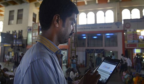 நாடு முழுவதும் 6,115 ரயில் நிலையங்களில் மத்திய அரசு இலவச வை-ஃபை சேவை