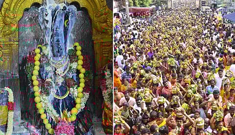 மேலூர் நாகம்மாள் கோயில் ஆடி உற்சவ விழாவில் 10,000 பக்தர்கள் நேர்த்திக்கடன்!