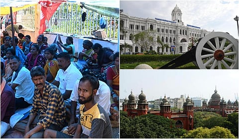 சென்னையில் தொடர் போராட்டத்தில் ஈடுபட்டுள்ள தூய்மை பணியாளர்களை அப்புறப்படுத்த உயர் நீதிமன்றம் உத்தரவு