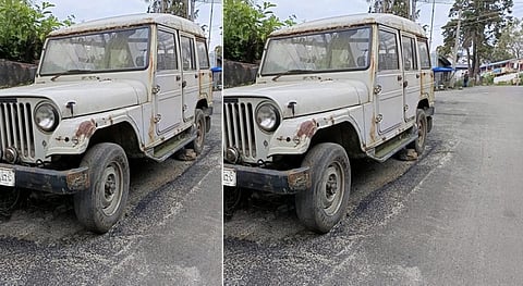 நிறுத்தியிருந்த ஜீப்பை அகற்றாமல் அமைக்கப்பட்ட சாலை - கொடைக்கானல் மக்கள் அதிர்ச்சி
