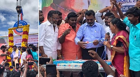 தூய்மைப் பணியாளர்கள் பிரச்சினையை வைத்து திமுக கூட்டணியை உடைக்க நினைப்பது அற்பமான அரசியல்: திருமாவளவன்