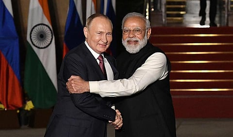 பிரதமர் மோடி உடன் ரஷ்ய அதிபர் விளாதிமிர் புதின் | கோப்புப் படம்