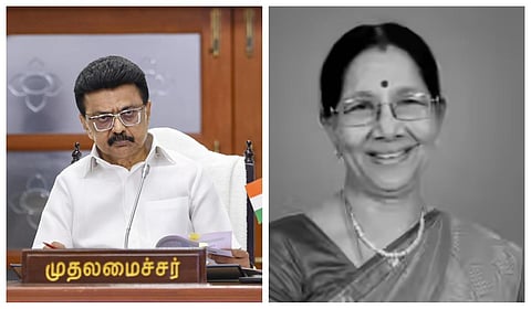 திமுக பொருளாளர் டி.ஆர்.பாலு மனைவி மறைவு: முதல்வர் ஸ்டாலின் இரங்கல்