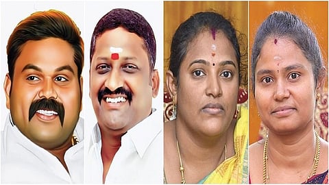 ராஜா, கிருஷ்ணமுரளி, அண்ணாமலை புஷ்பா, கவுசல்யா.