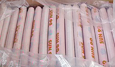 பறிமுதல் செய்யப்பட்ட ஜெலட்டின் குச்சிகள். | படம்: ஜெ.மனோகரன் |