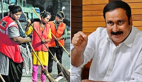 “தூய்மைப் பணியாளர்களின் மாத ஊதியத்தில் மோசடி செய்வதை மன்னிக்க முடியாது” - அன்புமணி