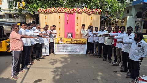 திமுக நடத்திய ஓரணியில் தமிழ்நாடு முன்னெடுப்பில் ‘தமிழகத்தை தலைகுனிய விடமாட்டோம்’ உறுதிமொழி ஏற்பு