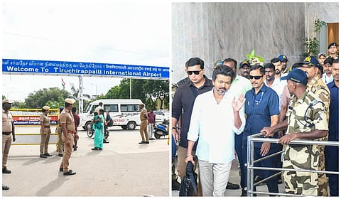 ரசிகர்கள் கூட்டத்தை சமாளிக்க ரகசியமாக திருச்சி வந்த விஜய்: நாகைக்கு காரில் பயணம்