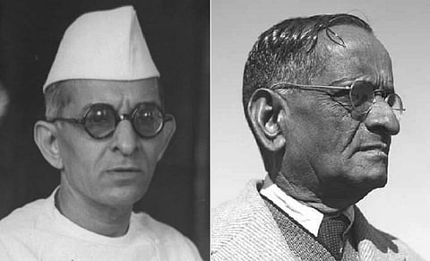 கே.எம்.முன்ஷி, என்.கோபால்சாமி அய்யங்கார்.