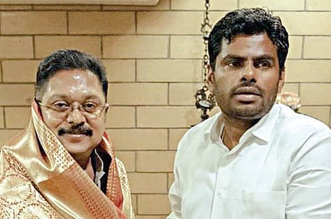 டிடிவி.தினகரனுடன் அண்ணாமலை திடீர் சந்திப்பு: ஒன்றரை மணி நேரம் பேசியது என்ன?