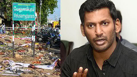 “தவெக செய்ய வேண்டியது....” - கரூர் சம்பவம் குறித்து நடிகர் விஷால் பதிவு