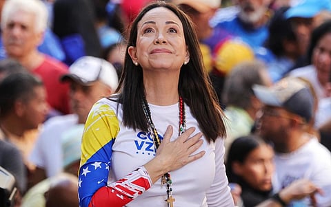 ''இது முழு சமூகத்தின் சாதனை...” - அமைதி நோபல் வென்ற மரியா கொரினா மச்சாடோ விவரிப்பு