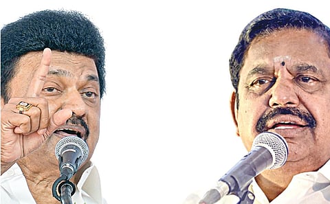 கரூர் நெரிசல் தொடர்பாக பேரவையில் ஸ்டாலின் - இபிஎஸ் கடும் வாக்குவாதம்: அதிமுக எம்எல்ஏக்கள் தர்ணா, முழக்கம்