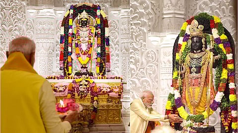 அயோத்தி கோயில் உச்சியில் கொடியேற்றுகிறார் பிரதமர்