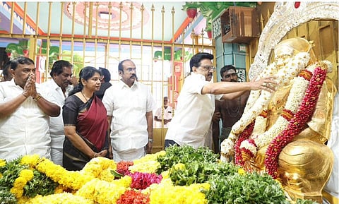 பசும்பொன்னில் ரூ.3 கோடியில் தேவர் பெயரில் திருமண மண்டபம்: முதல்வர் ஸ்டாலின் அறிவிப்பு