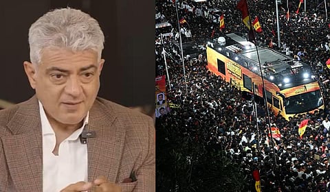 கரூர் நெரிசலுக்கு அந்த ‘தனிநபர்’ மட்டுமே காரணம் அல்ல - அஜித் ஓபன் டாக்!