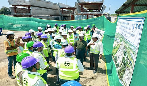 மெட்ரோ ரயில் உயர்மட்ட கட்டுமானத்தில் போரூர் - பவர் ஹவுஸ் வரை 8 கி.மீ.க்கு பாதை அமைக்கும் பணி நிறைவு