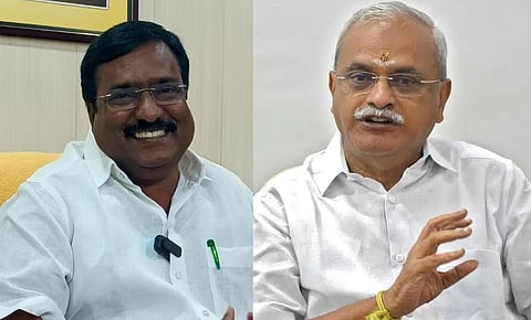 புதுவை திமுக அமைப்பாளர் சிவா, காங். தலைவர் வைத்திலிங்கம்