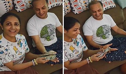 மகனின் முதல் சம்பளத்தை வாங்கிய பெற்றோர் மகிழ்ச்சி: சமூக ஊடகத்தில் வீடியோ வைரல்