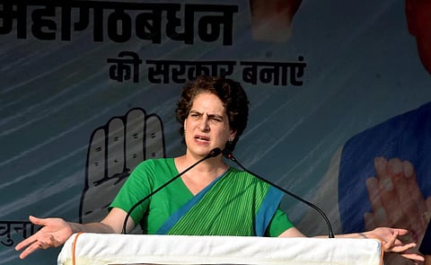 பிஹாரில் ஆட்சி மாற்றம் தேவை: பிரியங்கா காந்தி பிரச்சாரம்