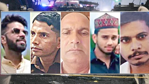 குண்டுவெடிப்பில் உயிரிழந்த 5 பேர்.