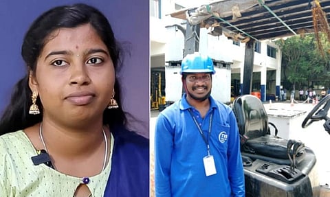 இடது: ஷாலினி | வலது: சூர்யா