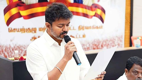 தேர்தல் ஆணையத்தை கண்டித்து நவ.16-ல் தவெக ஆர்ப்பாட்டம்: விஜய் பங்கேற்பதாக தகவல்