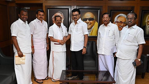 “அதிமுகவில் உழைப்போருக்கு அங்கீகாரம் இல்லை” - அறிவாலயத்தில் அதிமுக முன்னாள் எம்எல்ஏ சின்னச்சாமி பேட்டி