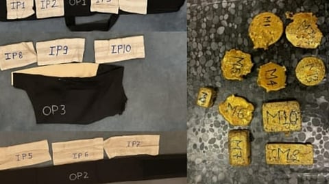 துபாயில் இருந்து சென்னைக்கு உடலில் மறைத்து கடத்தி வந்த ரூ.11 கோடி தங்கப் பசை பறிமுதல்