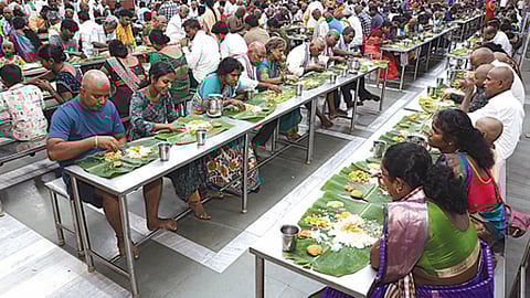 60 தேவஸ்தான கோயில்களில் இலவச அன்னதானம்