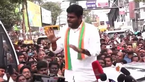 திருப்பூரில் அண்ணாமலை கைது - தடையை மீறி போராட முயன்றதால் நடவடிக்கை