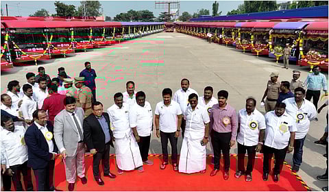 பூந்தமல்லியில் மின்சார பேருந்து பணிமனையை திறந்து வைத்தார் உதயநிதி ஸ்டாலின்!