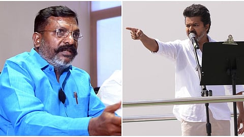 “ஹெச்.ராஜாவின் குரலாக ஒலிக்கும் விஜய்” - திருமாவளவன் விமர்சனம்
