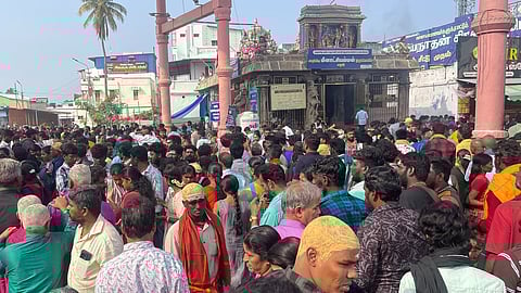 அரையாண்டு தேர்வு விடுமுறை: பழநி முருகன் கோயிலில் குவிந்த பக்தர்கள்