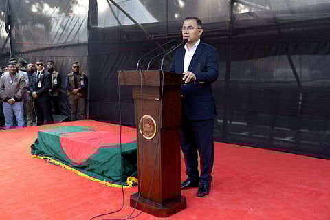 இறுதிச் சடங்கு பிரார்த்தனையில் தாரிக் ரஹ்மான்