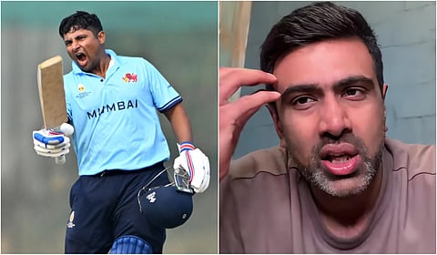 சர்​பி​ராஸ் கான் மற்றும் அஸ்வின்