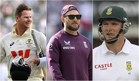 பிரெண்டன் மெக்கல்லம், ஸ்டீவ் ஸ்மித் மற்றும் கிரேம் ஸ்மித்  