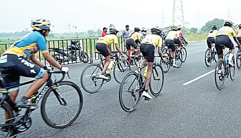 கேலோ இந்தியா அமைப்பு சார்பில் தென் மாநில அளவிலான மகளிர் சைக்கிள் போட்டி