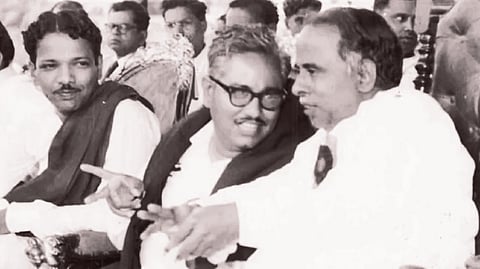 அண்ணா, ஈவிகே சம்பத், கலைஞர்