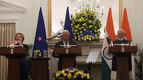 இந்தியா - ஐரோப்பிய யூனியன் இடையே இறுதியானது தடையற்ற வர்த்தக ஒப்பந்தம்!