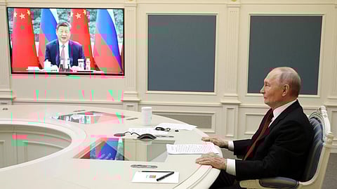 சீன, ரஷ்ய அதிபர்கள் வீடியோ அழைப்பில் பேச்சு