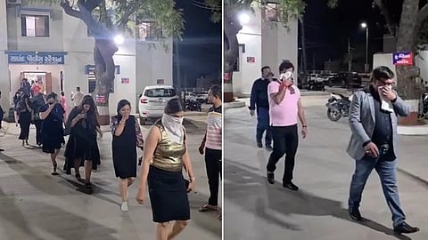 குஜராத் - அகமதாபாத்தில் நடந்த கேளிக்கை விருந்தில் வெளிநாட்டு மது வகை, ஹுக்கா விநியோகம்