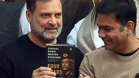 ‘நரவனே எழுதிய ‘நினைவுக் குறிப்பு’ புத்தகம் வெளியானதற்கான சான்று...’ - ராகுல் காந்தி விவரிப்பு