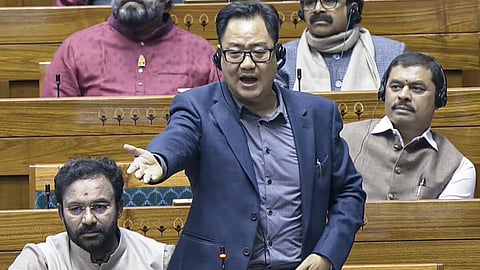 “சபாநாயகரை காங்கிரஸ் எம்.பி.க்கள் திட்டினர்” - கிரண் ரிஜிஜு குற்றச்சாட்டு