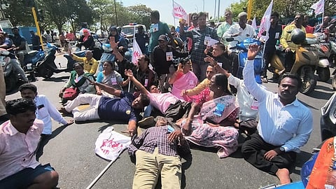 சென்னையில் 3-வது நாளாக மறியலில் ஈடுபட்ட மாற்றுத் திறனாளிகள் கைது