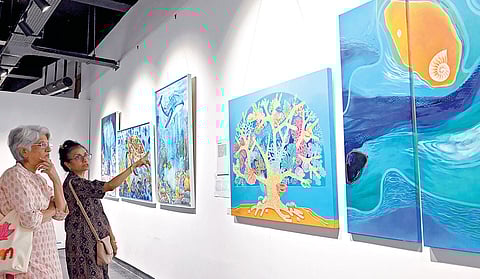 ஸ்டெல்லா மேரிஸ் கல்லூரி முன்னாள் மாணவிகளின் அழகோவியங்கள்! - லலித் கலா அகாடமியில் கண்காட்சி