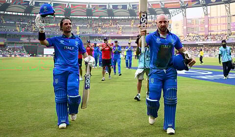 ஐசிசி தொடரில் இத்தாலிக்கு முதல் வெற்றி - சகோதர ஜோடி சாதனை!