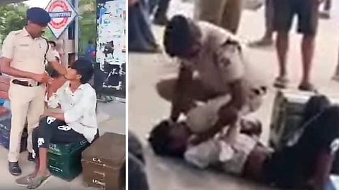 மின்சார ரயிலில் டிக்கெட் எடுக்காமல் தகராறு: போதை இளைஞரை ஆர்பிஎஃப் காவலர் தாக்கிய வீடியோ வைரல்